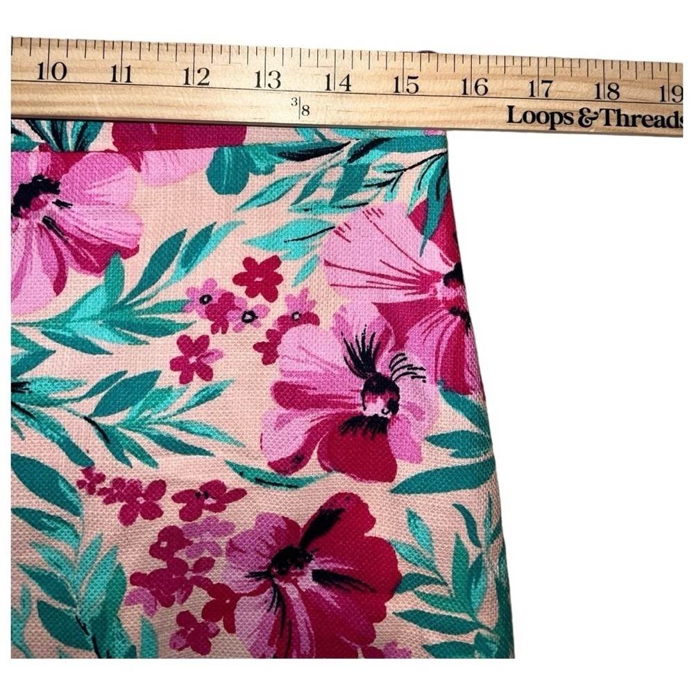 J. Crew NWT Floral Basketweave Pencil Skirt Spring Summer - Picture 7 of 7